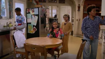 Forever 21 Girls Marled Sweater-Knit Pants worn by Maya Upshaw(Journey Christine) as seen in The Upshaws (S04E01)