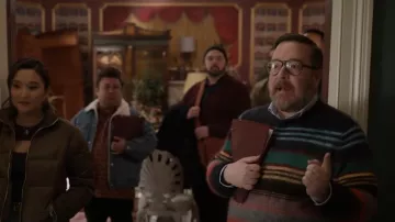 Todd Snyder Mohair Stripe Sweater worn by Howard Morris (Michael Cyril Creighton) as seen in Only Murders in the Building (S03E04)