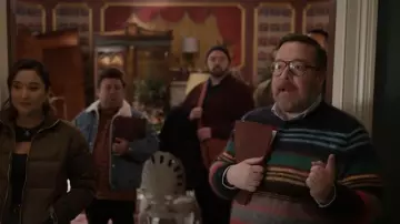 Todd Snyder Mohair Stripe Sweater worn by Howard Morris (Michael Cyril Creighton) as seen in Only Murders in the Building (S03E04)