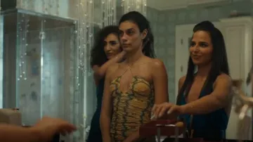 Alexis Ziano Ruched Hal­ter Dress worn by Cruz Manuelos (Laysla De Oliveira) as seen in Special Ops: Lioness (S01E04)