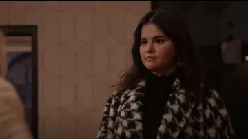 Stand Studio Mikaela Coat worn by Mabel Mora (Selena Gomez) as seen in Only Murders in the Building (S03E04)
