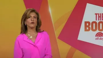 A.L.C. Kinsley Stretch Silk Blouse worn by Hoda Kotb as seen in Today on  August 22, 2023