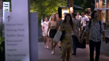 Le Salty Label Ha­vana Mi­di Dress worn by Aesha Scott as seen in Below Deck Down Under (S02E11)