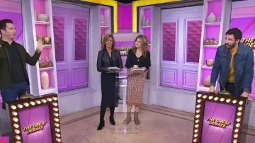 Alice + Olivia Harvey Leather Blazer worn by Hoda Kotb as seen in Today  with Hoda & Jenna on August 23, 2023