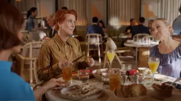 Melissa Kaye Enamel and Diamond Lola Needle Earring worn by Miranda Hobbes (Cynthia Nixon) as seen in And Just Like That… (S02E10)