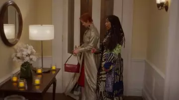 Lisa Folawiyo Batkara Lay­ered Coat worn by Dr. Nya Wallace (Karen Pittman) as seen in And Just Like That… (S02E11)