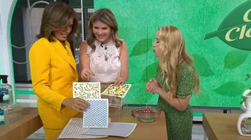 Lafayette 148 NY Gates Wool & Silk Crepe Flared Pants worn by Hoda Kotb as seen in Today with Hoda & Jenna on August 23, 2023