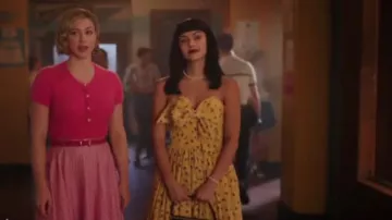Tory Burch Garden Rose Embroidered Dress worn by Veronica Lodge (Camila Mendes) as seen in Riverdale (S07E20)