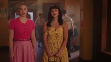 Tory Burch Garden Rose Embroidered Dress worn by Veronica Lodge (Camila Mendes) as seen in Riverdale (S07E20)