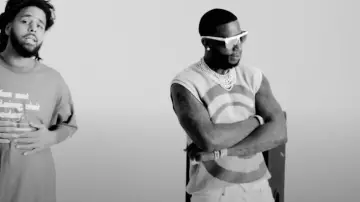 Maison Margiela x Mykita White Mirrored Shield Sunglasses worn by Gucci Mane in There I Go feat. J. Cole & Mike WiLL Made-It [Official Music Video]