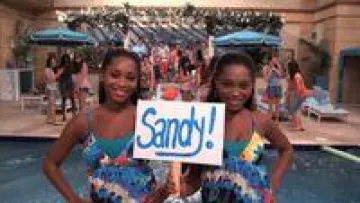 Forever 21 Blue Multicolor Maxi Dress worn by Mandy (Tiera Madry) in Big Time Rush (S01E05)