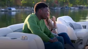 Sweat-shirt H&M Relax Fit Appliquéd porté par Treyvon « Trey » Brunson comme on le voit dans The Ultimatum: Marry or Move On (S02E04)
