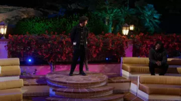 Bode Black Farm Souvenir Jacke usado por Frankie Jonas como se ve en Claim to Fame (S02E09)