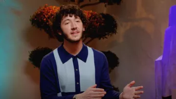 Levis Long Sleeve Knit Top usado por Frankie Jonas como se ve en Claim to Fame (S02E09)