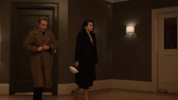 Zara Belt­ed Dou­ble-Breast­ed Coat worn by Mabel Mora (Selena Gomez) as seen in Only Murders in the Building (S03E05)
