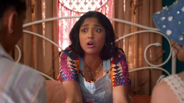 Levi's Denim Overalls worn by Devi Vishwakumar (Maitreyi Ramakrishnan) as seen in Never Have I Ever (S04E01)