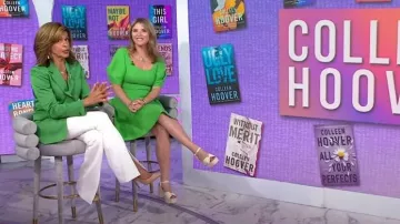 Alice + Olivia Walker Slim Front Slit Pants worn by Hoda Kotb as seen in Today  with Hoda & Jenna on  August 28, 2023