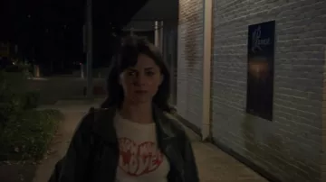 How More Love t-shirt worn by Kip Parsons (Georgina Reilly) as seen in Match Me If You Can movie