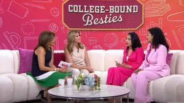 Eliza J Fit & Flare Jacquard Dress worn by Hoda Kotb as seen in Today on August 29, 2023