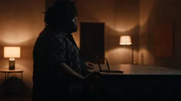 Louis Vuitton Faded Black Monogram Chambray Shirt worn by Rod Wave in Come See Me (Official Music Video)