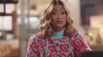 Essentiel Antwerp Cupenda Leopard-Motif Cardigan usado por Tami Roman como se ve en Caught in the Act: Unfaithful (S02E03)