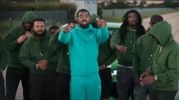 Nike X Nocta Green Tech Zip Hoodie usada por Tion Wayne en AMEN feat. Nines (Video musical oficial)