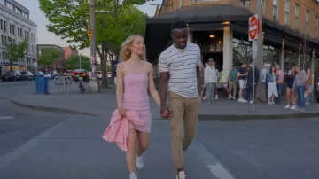 Robe en coton ajustée H&M portée par Chelsea Griffin vue dans Love Is Blind (S04E16)