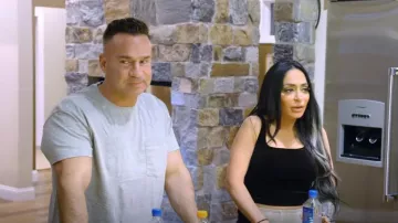 Allegra K Women's Crop Cami Top usado por Angelina Pivarnick como se ve en Jersey Shore: Family Vacation (S06E22)