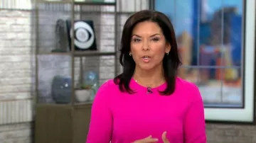 CeCe Tie Sleeve Shift Dress usado por Meg Oliver como se ve en CBS Mornings el 31 de agosto de 2023