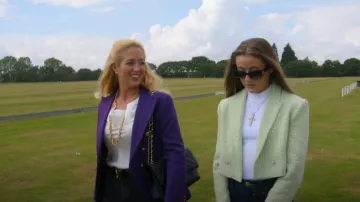 Asos Design Bodysuit con cuello de tortuga en costilla elegante en blanco usado por Venezuela Fury como se ve en At Home with the Furys (S01E06)