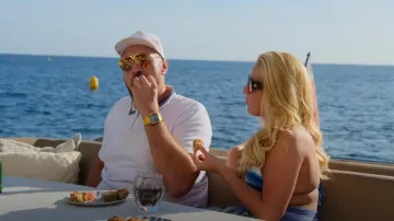Chanel Acetate Rectangle Sunglasses 5435 worn by Paris Fury as seen in At Home with the Furys (S01E07)