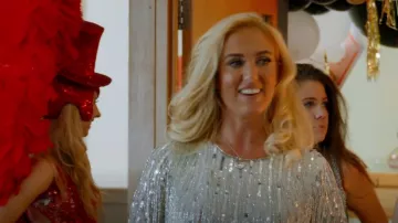 Karen Millen Beaded Fringe Dress worn by Paris Fury as seen in At Home with the Furys (S01E07)