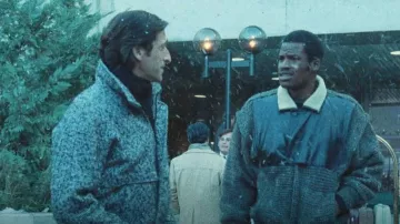 Dash Black Tweed Bomber Coat worn by Pat Riley (Adrien Brody) as seen in Winning Time: The Rise of the Lakers Dynasty (S02E05)