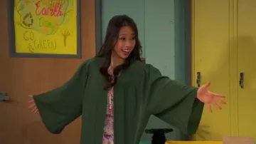 City Studio Ruffled Fit and Flare Dress worn by Ivy (Emmy Liu-wang) as seen in Raven's Home (S06E17)