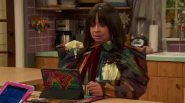 Shop Akira Fall in Love Collared Mini Dress worn by Raven Baxter (Raven-Symoné) as seen in Raven's Home (S06E17)