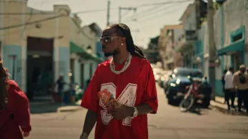 Rick Owens Clear Mirrored Rick Sunglasses porté par Quavo dans Galaxy (Clip vidéo officiel)