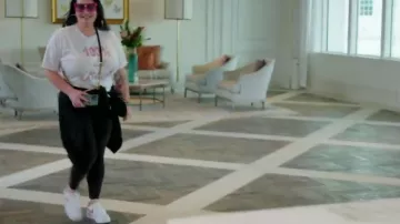 Nike Air Force 1 Rosa y Blanco usadas por Molly Hopkins como se ve en 90 Day: The Last Resort (S01E01)