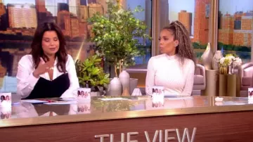 Staud Hazel Vestido usado por Ana Navarro como se ve en The View el 5 de septiembre de 2023
