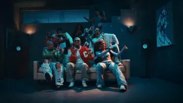 Nike Blazer Mid 77 Sail Gum worn by Chris Brown in How We Roll with Ciara (Official Music Video)