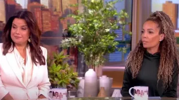 Lapointe Long Sleeve Double Face Satin Maxi Dress worn by Sunny Hostin as seen in The View on  September 7, 2023