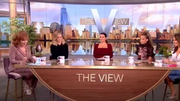 Diane von Furstenberg Juno Pantalon Jacquard tricoté porté par Joy Behar vu dans The View le 7 septembre 2023
