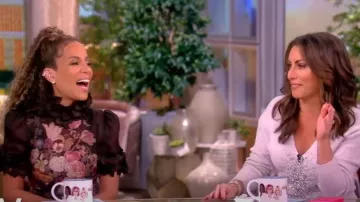 Zimmermann Luminosity Liftoff Flower Midi Dress worn by Sunny Hostin as seen in The View on  September 7, 2023