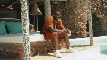 Dolce & Gabbana Burnt Orange Terry Shirt worn by Yo Gotti in The One music video