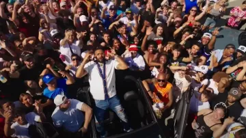 Gucci White & Navy Placket Full Button Polo worn by Joyner Lucas in Seventeen (Official Music Video)