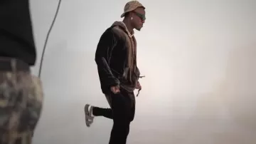 Gucci Beige-GG Sideline Sandals worn by DaBaby in Da FUKUMEAN (Freestyle) music video