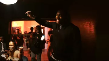 Louis Vuitton Black Reversible Bomber Jacket worn by Kevin Gates in I Don't Apologize (Official Music Video)