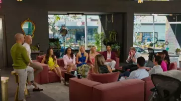 Citoyen en coton Capri Jupe midi découpée portée par Alexandra Jarvis comme on le voit dans Selling The OC (S02E01)