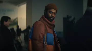 Cotopaxi Solazo Down Jacket worn by Apollo (Lakeith Stanfield) as seen in The Changeling (S01E01)