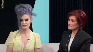 Schiaparelli Little Jacket worn by Sharon Osbourne as seen in E! News on  September 7, 2023
