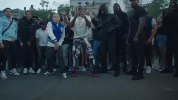 Louis Vuitton Burgundy LV Skate Sneakers worn by Bugzy Malone in ARRDEE X @BugzyMalone - ONE DIRECTION (OFFICIAL VIDEO)